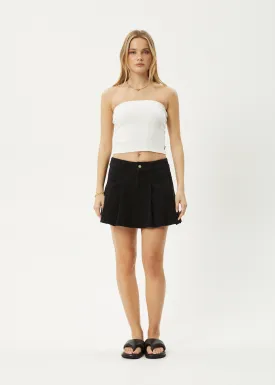 AFENDS Womens Mika - Pleat Mini Skirt - Black