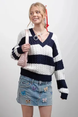 Blu Pepper By The Sea Sweater – Cozy Coastal Charm