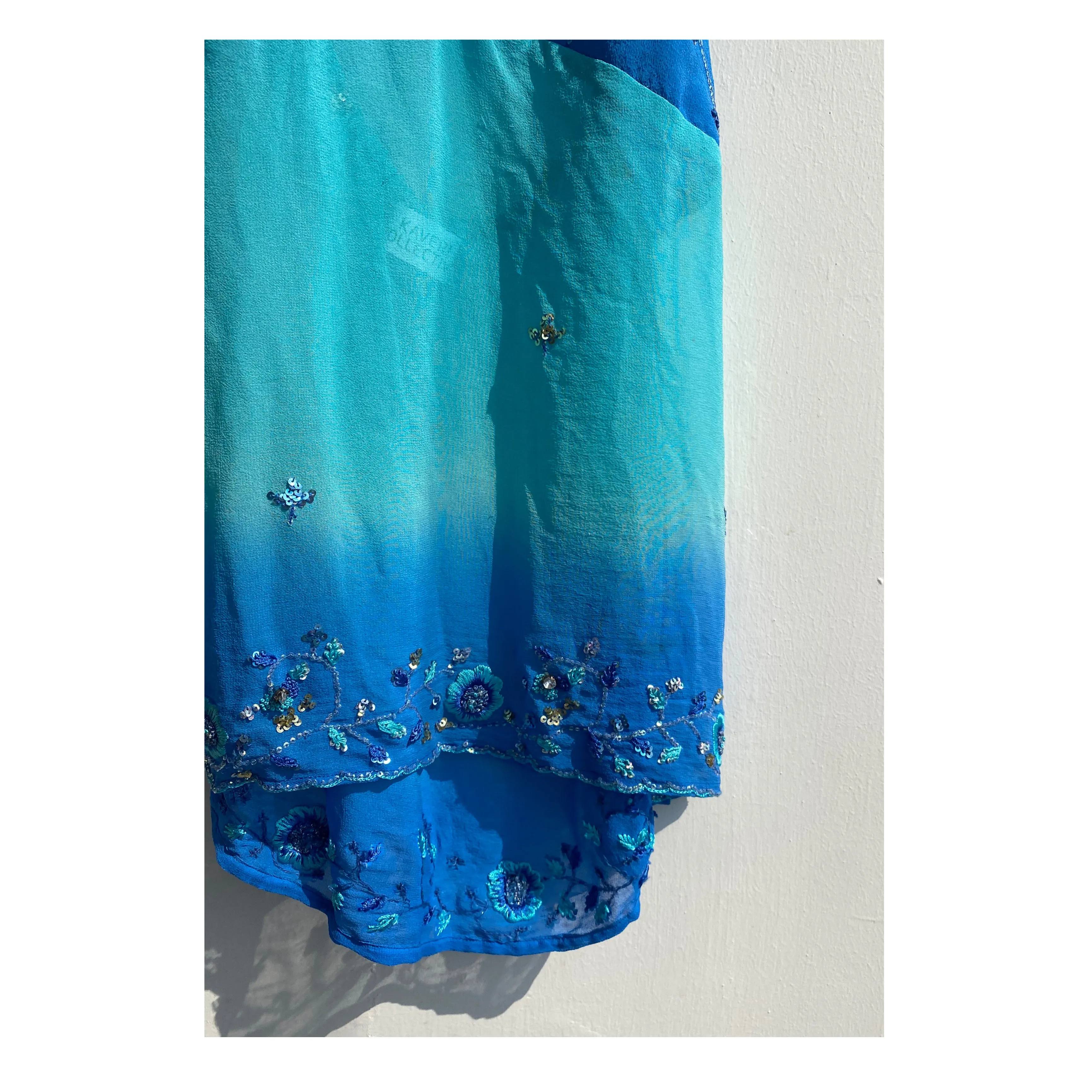 Celestial sea blue top