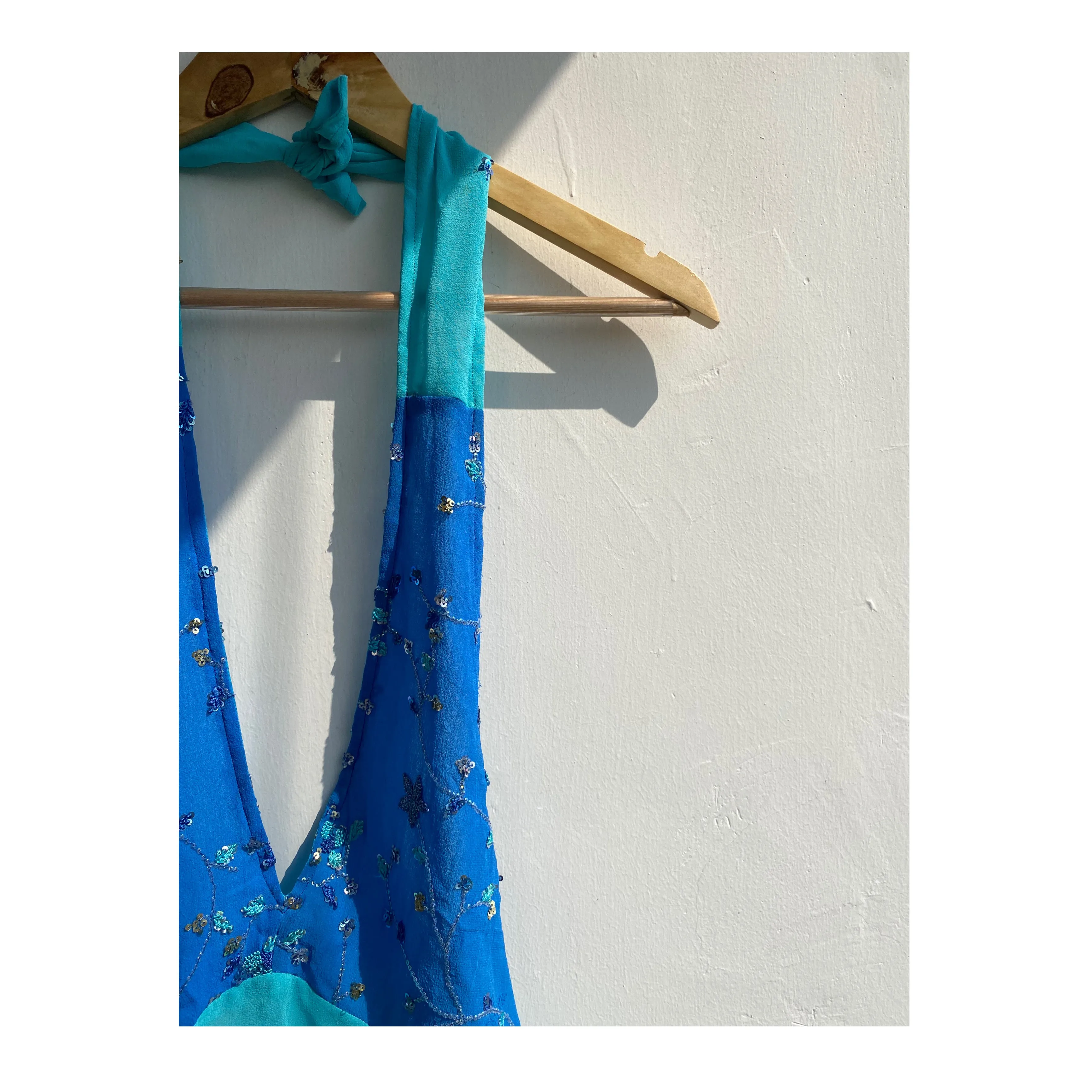 Celestial sea blue top