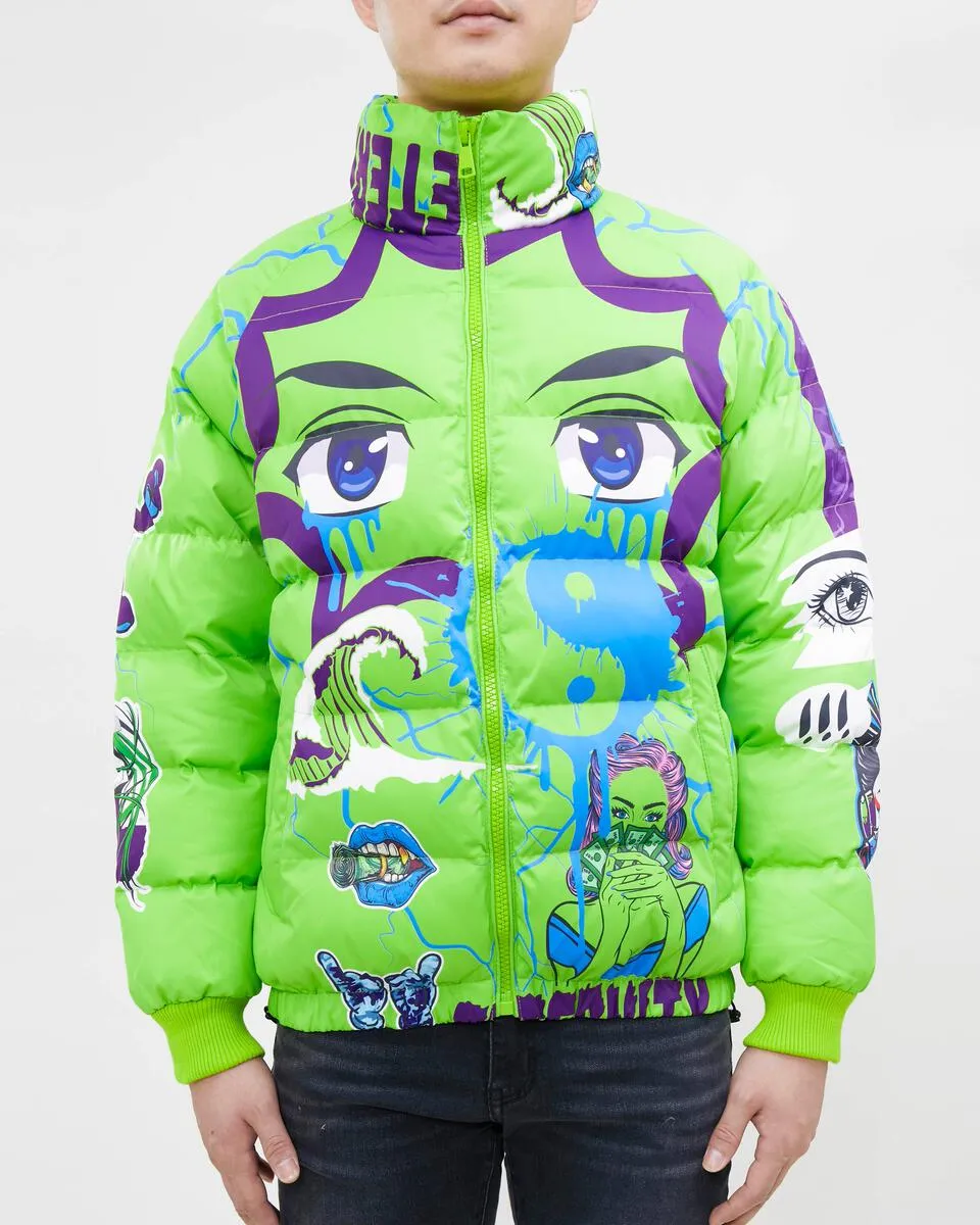 Eternity-Eyes Puffer Jacket-Volt