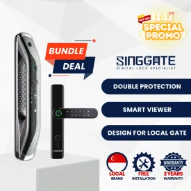 FR001 Door   FM021 Gate Digital Lock Bundle