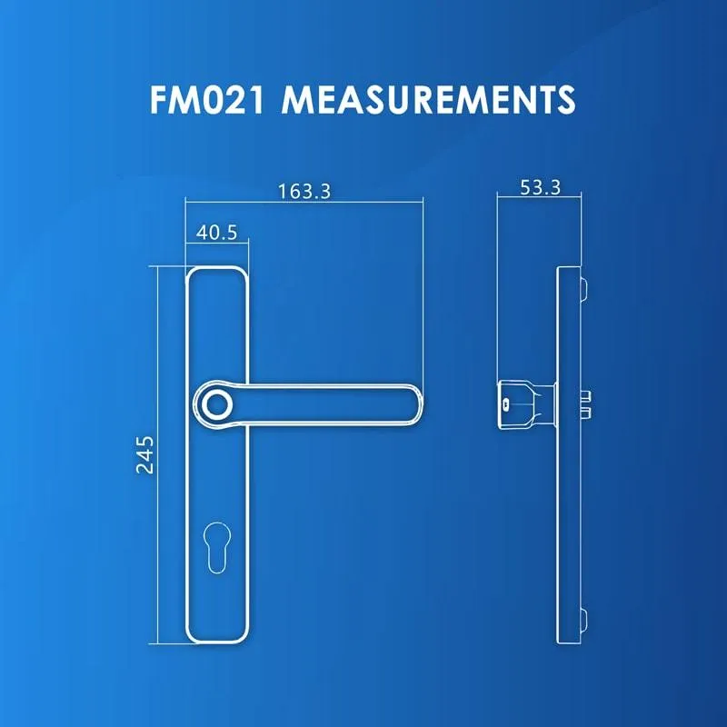 FR001 Door   FM021 Gate Digital Lock Bundle