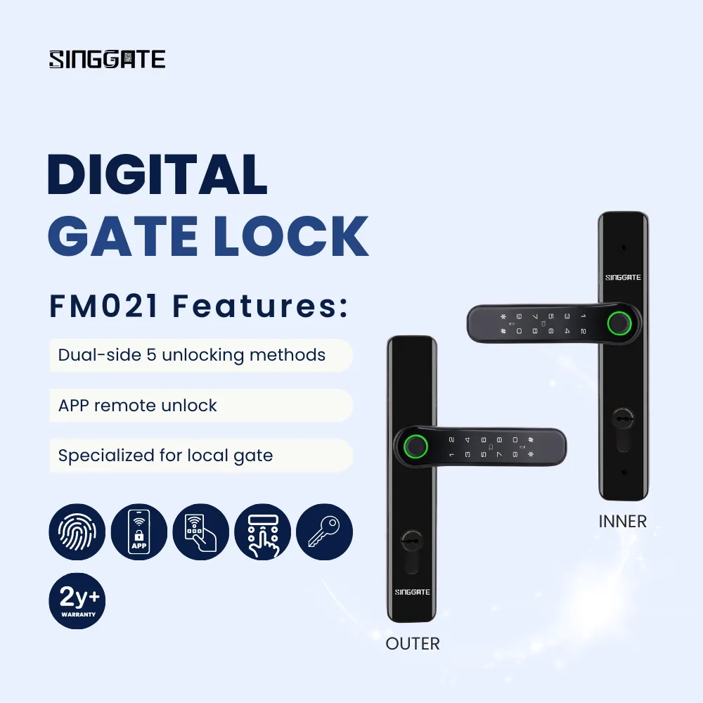 FR001 Door   FM021 Gate Digital Lock Bundle