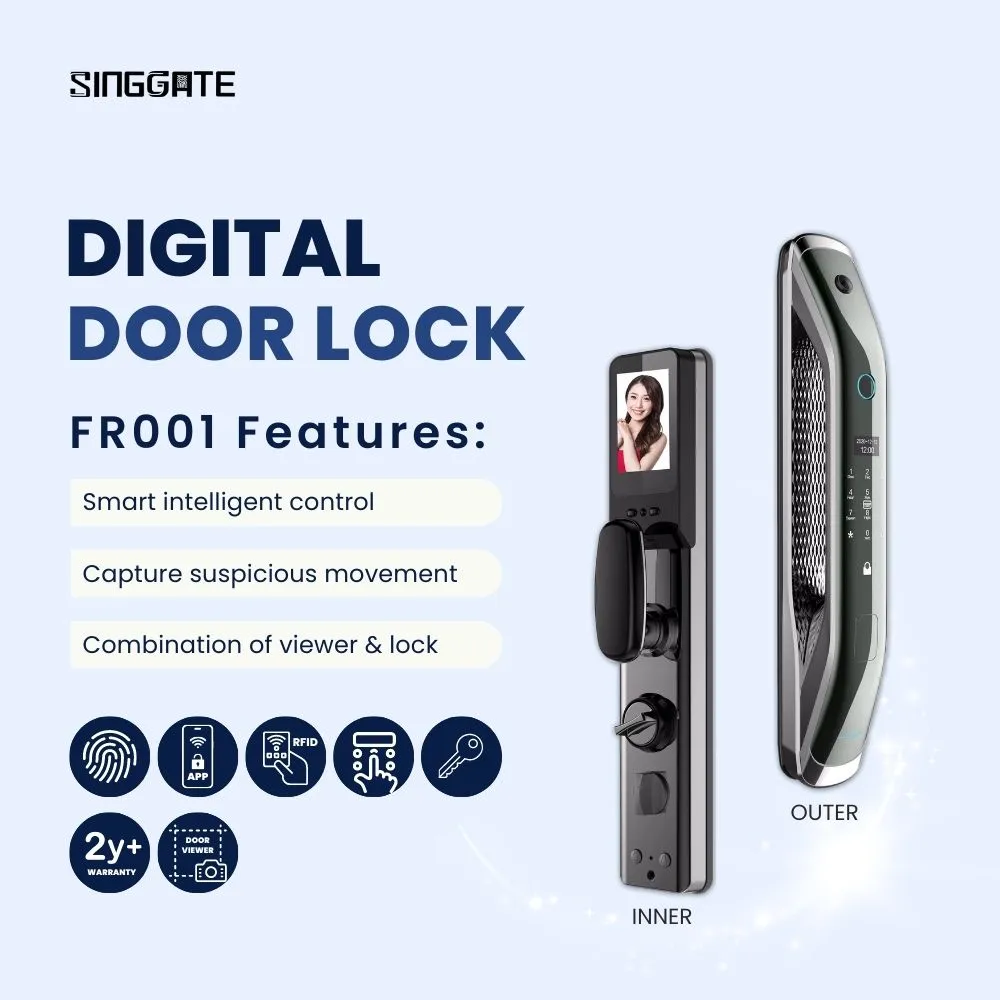 FR001 Door   FM021 Gate Digital Lock Bundle