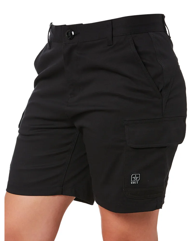 Ladies Staple Cargo Shorts - Black