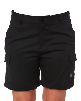 Ladies Staple Cargo Shorts - Black