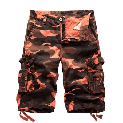 Military Camo Cargo Shorts