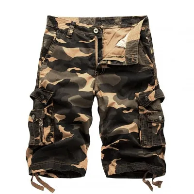 Military Camo Cargo Shorts