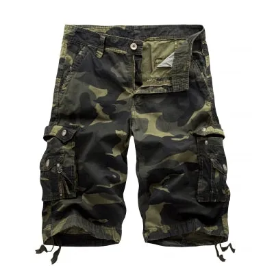 Military Camo Cargo Shorts