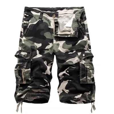 Military Camo Cargo Shorts