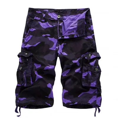 Military Camo Cargo Shorts