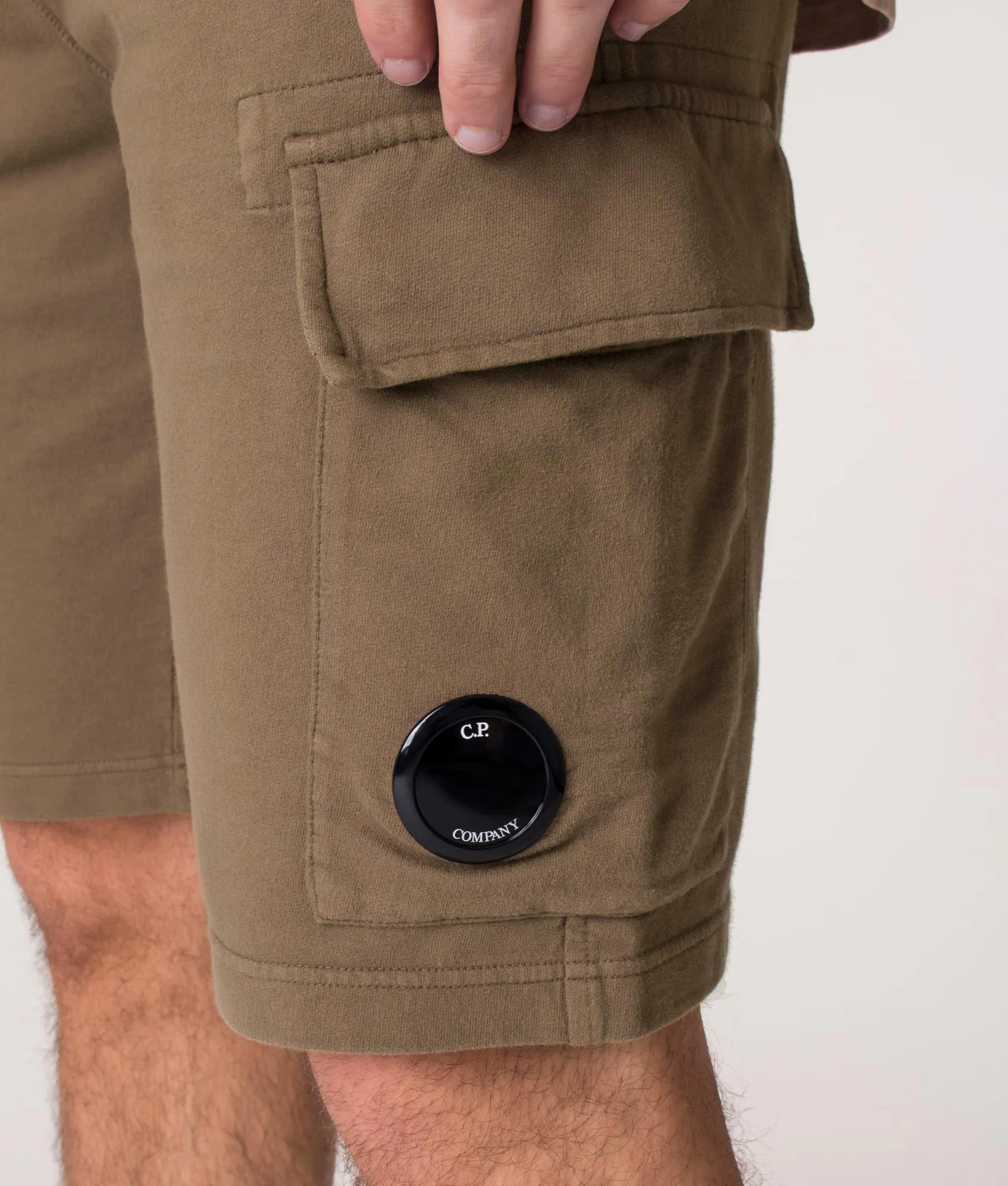 Regular Fit Light Fleece Cargo Sweat Shorts