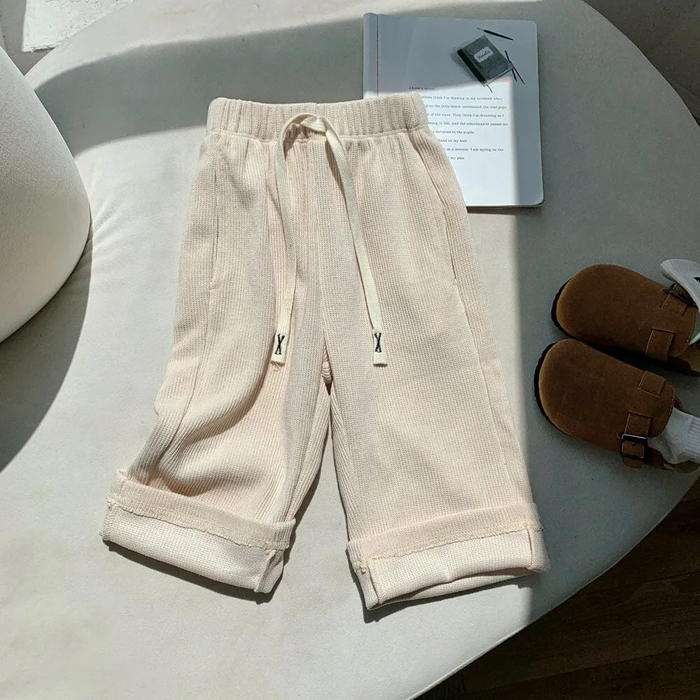Sadie Corduroy Fleece Wide-Leg Pants