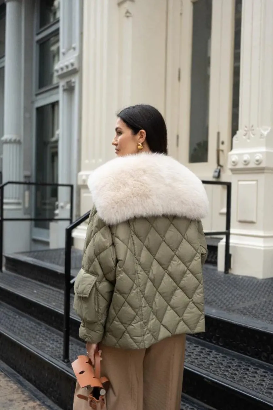 Short Tick Tock Jacket Army