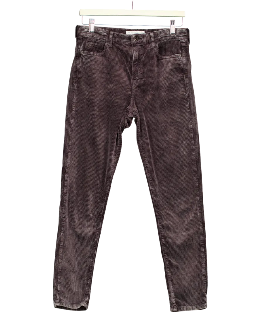 Topshop Black Washed Black Jamie High Rise Skinny Corduroy Jeans W30
