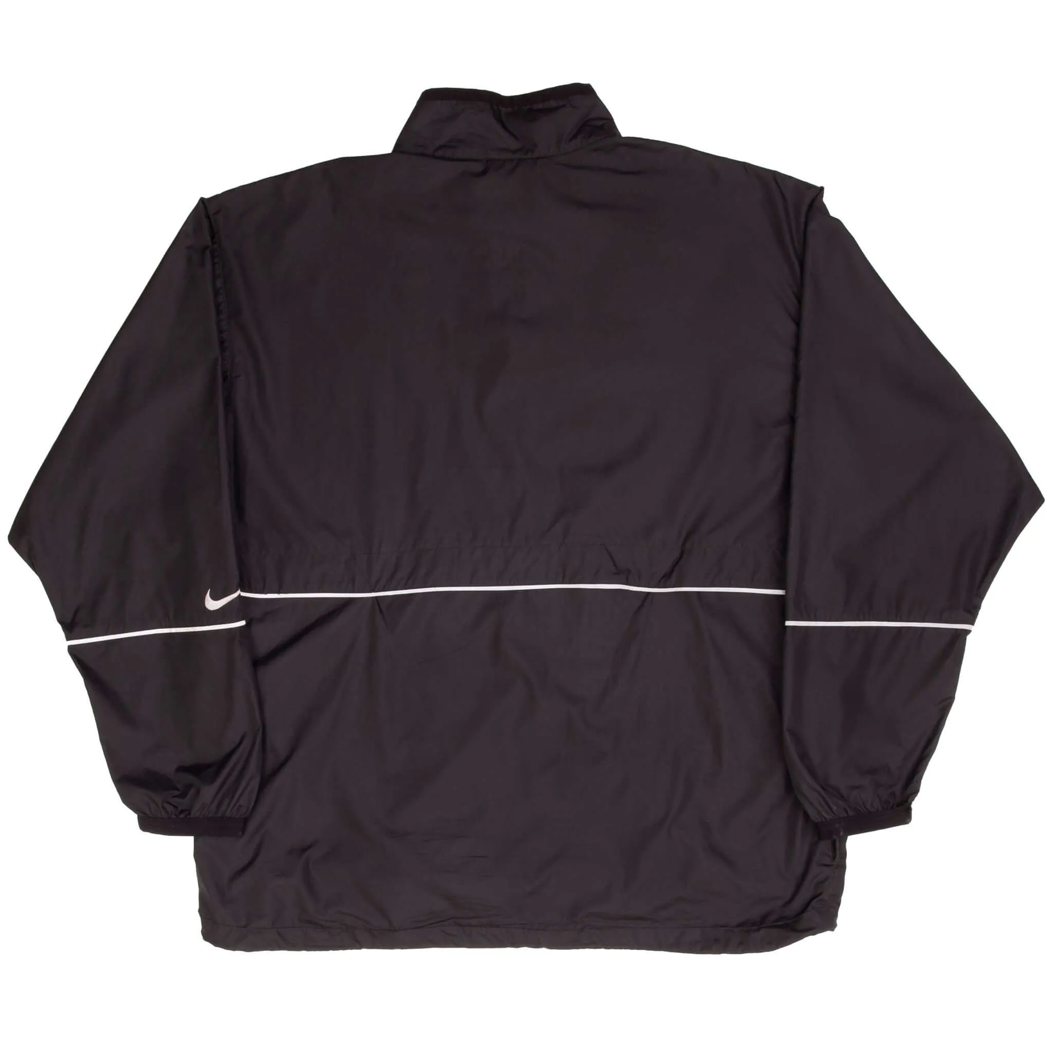 VINTAGE NIKE BLACK PULLOVER WINDBREAKER JACKET 1990S SIZE XL