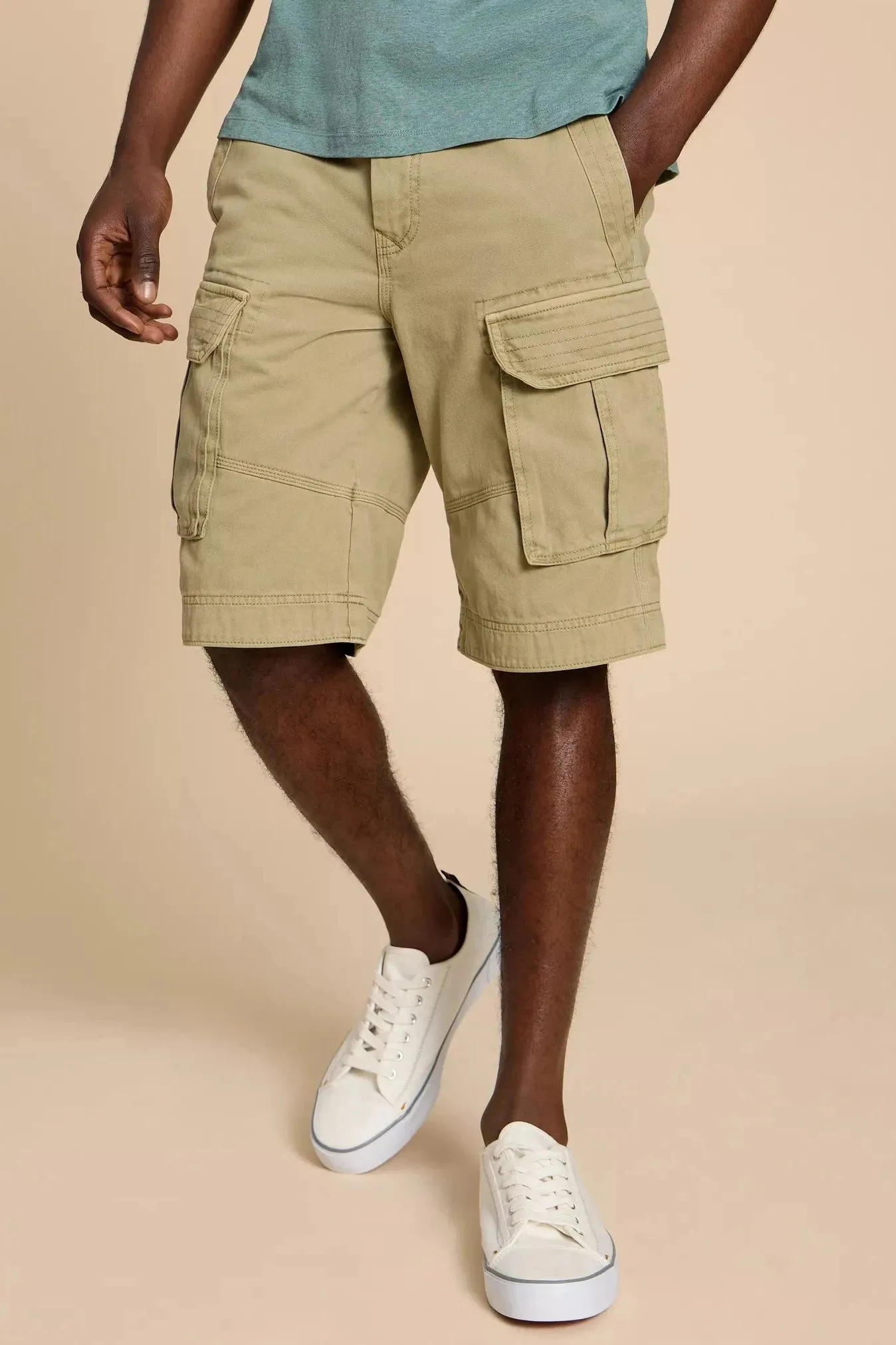 White Stuff Hallsall Organic Cargo Short - Light Nat
