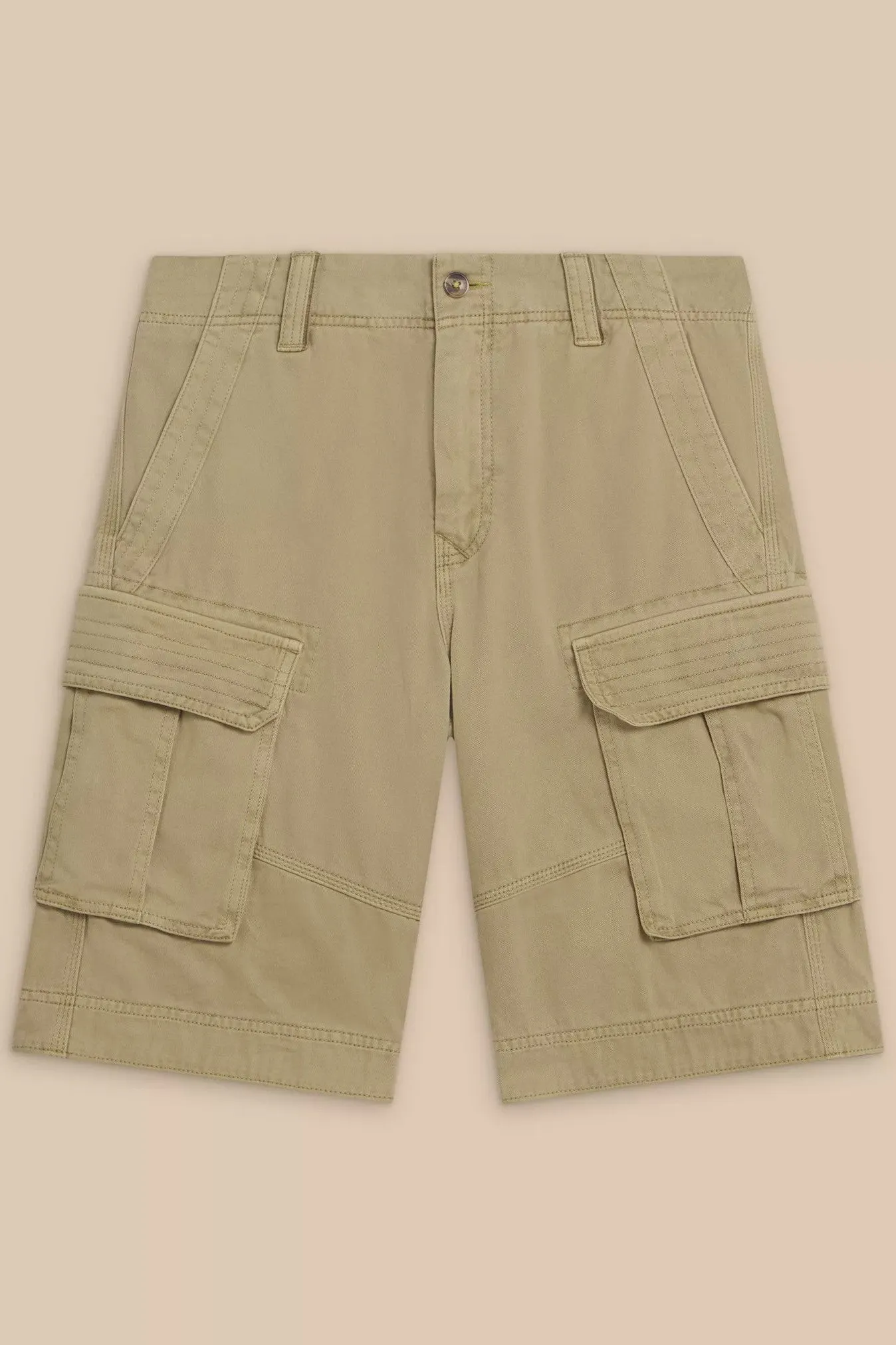 White Stuff Hallsall Organic Cargo Short - Light Nat